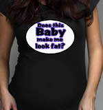 Funny black maternity t shirt.