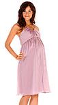 pink maternity evening dress.