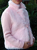 Pink Maternity Coat.