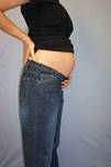 tall maternity blue jeans
